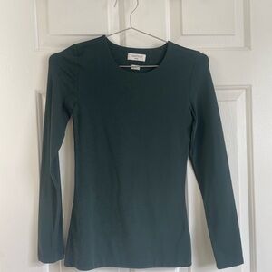 Aritzia Deep Teal Long Sleeve Top
